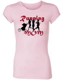 Running Mom Bamboo Crew Neck Tee