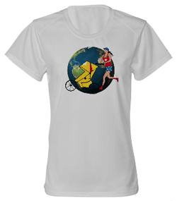 Running Mom World Dry Core Tee