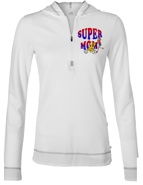 Super Mom Half Zipp Hoodie