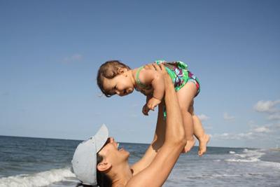 Beach day with Reagan!